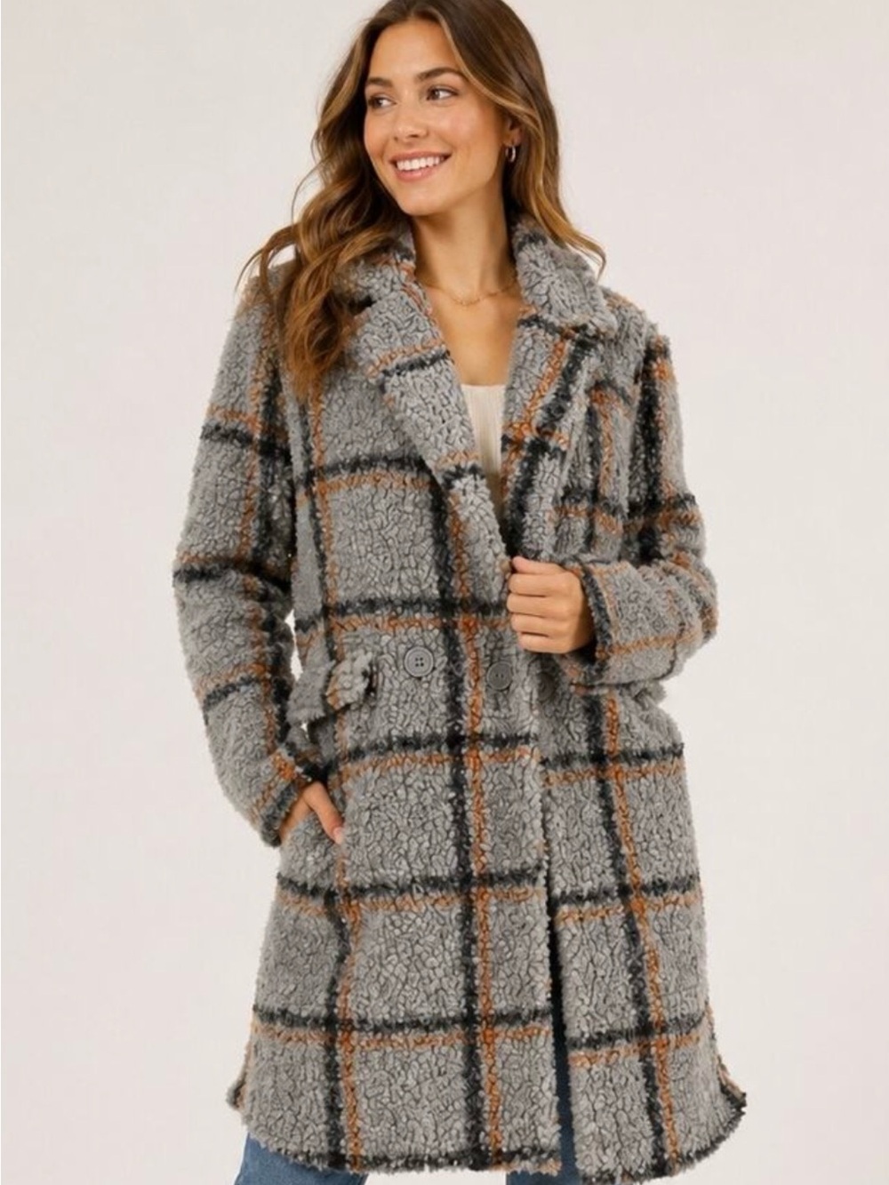 Stoosh Teddy Sherpa coat. Size small.